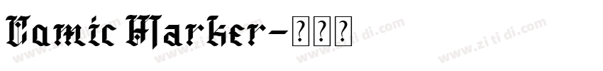 Comic Marker字体转换